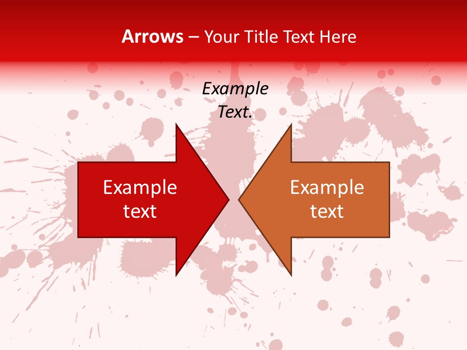 Art White Blood PowerPoint Template