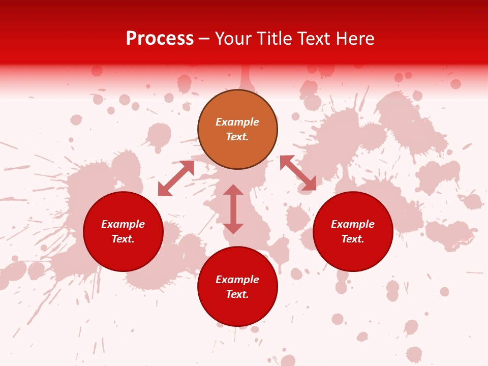 Art White Blood PowerPoint Template