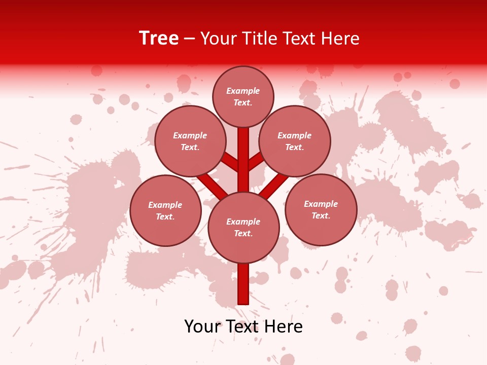 Art White Blood PowerPoint Template