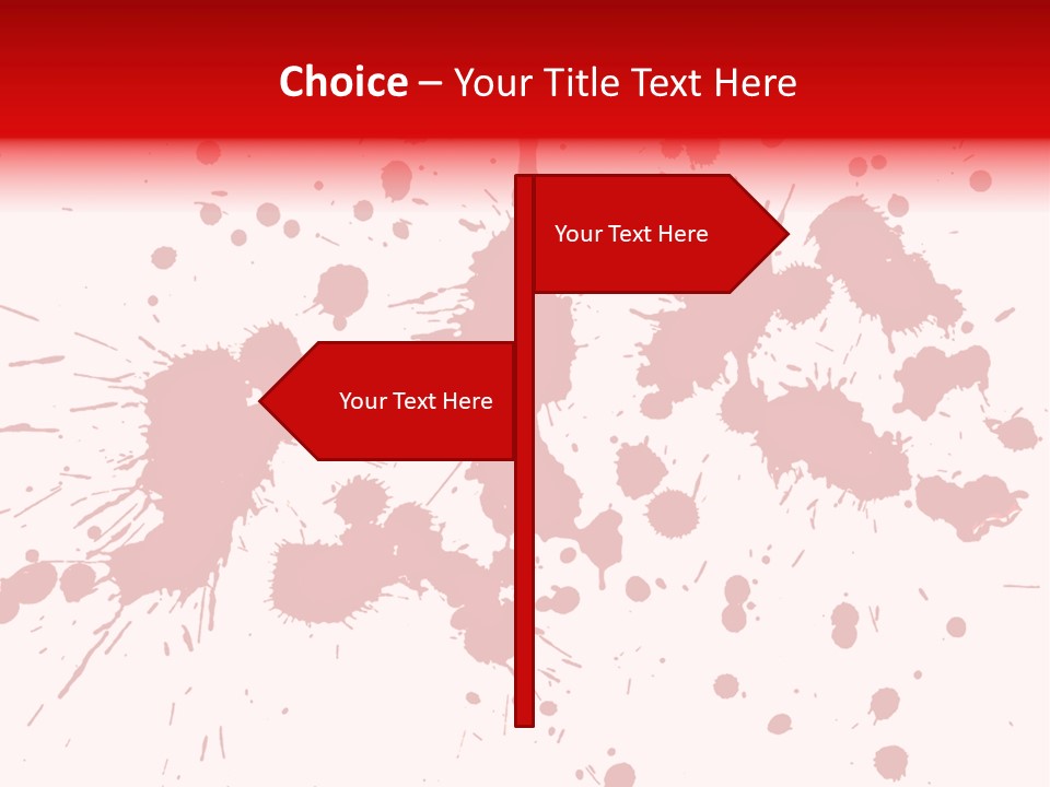 Art White Blood PowerPoint Template