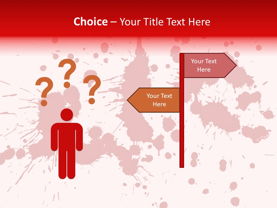 Art White Blood PowerPoint Template