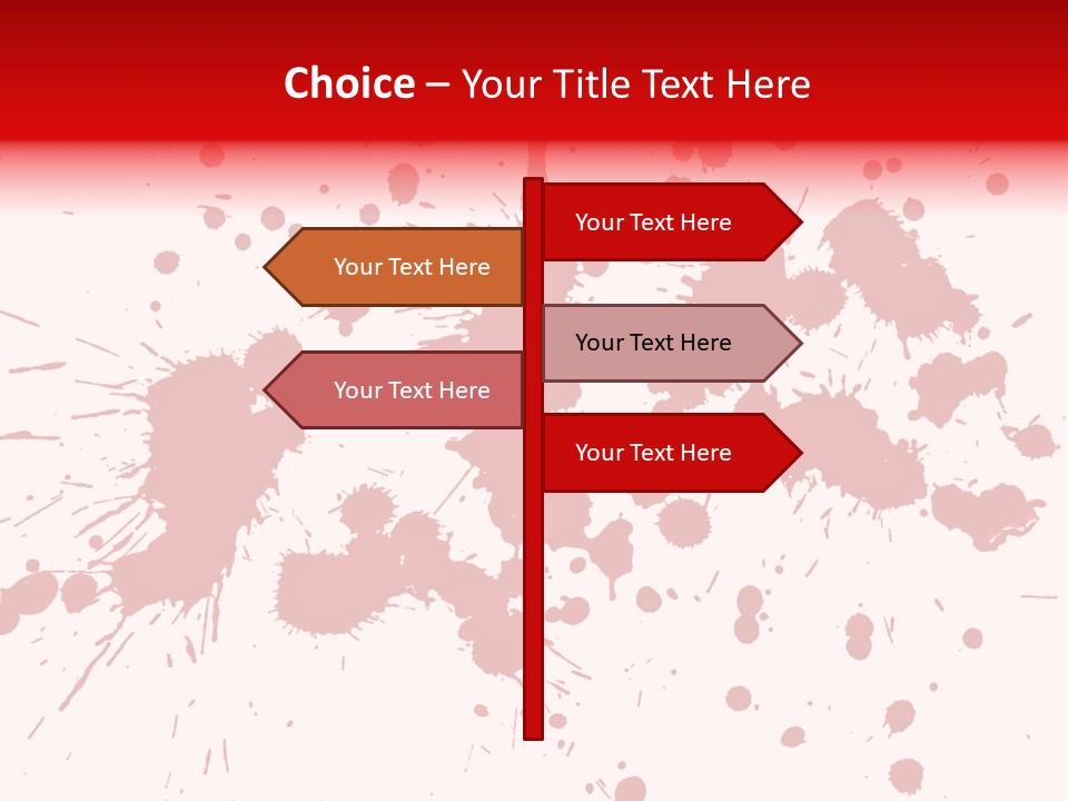 Art White Blood PowerPoint Template