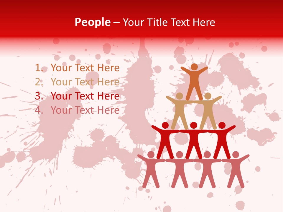 Art White Blood PowerPoint Template