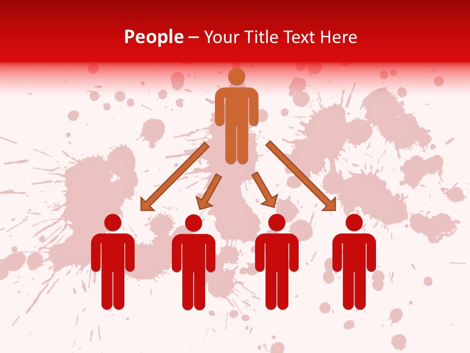 Art White Blood PowerPoint Template