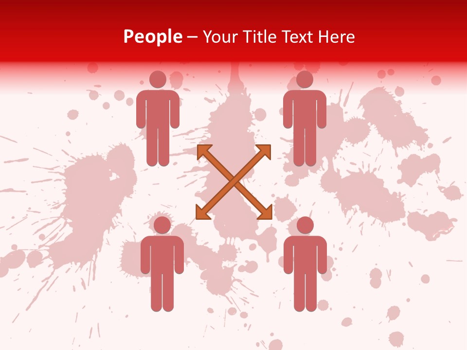 Art White Blood PowerPoint Template