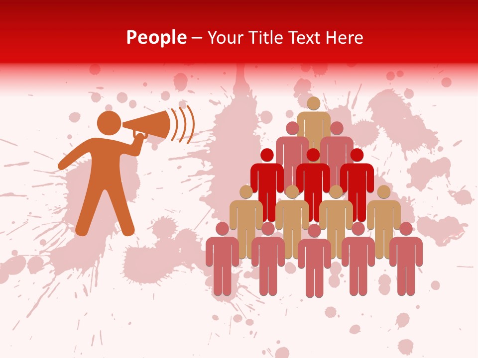 Art White Blood PowerPoint Template