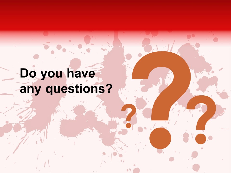 Art White Blood PowerPoint Template