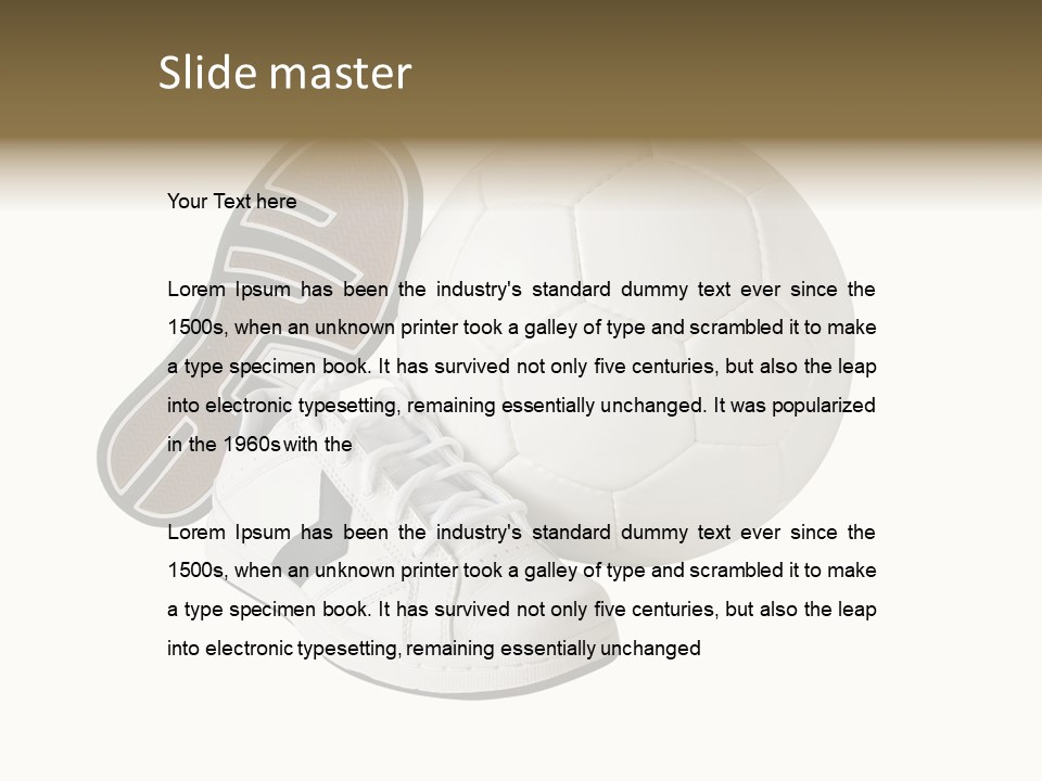 Air Dribbling Sneaker PowerPoint Template