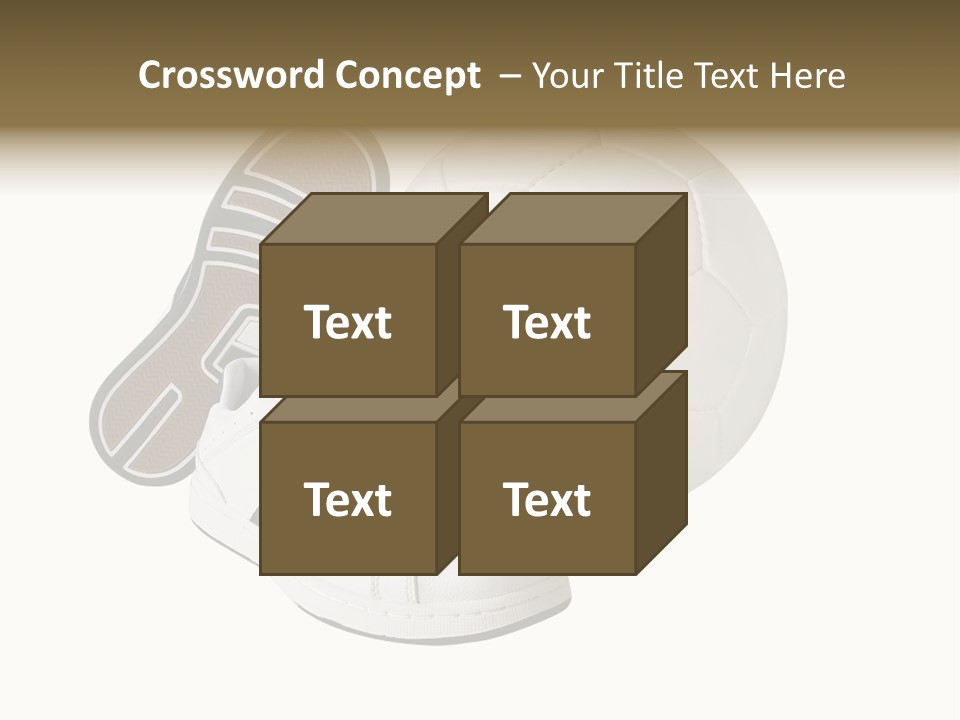 Air Dribbling Sneaker PowerPoint Template