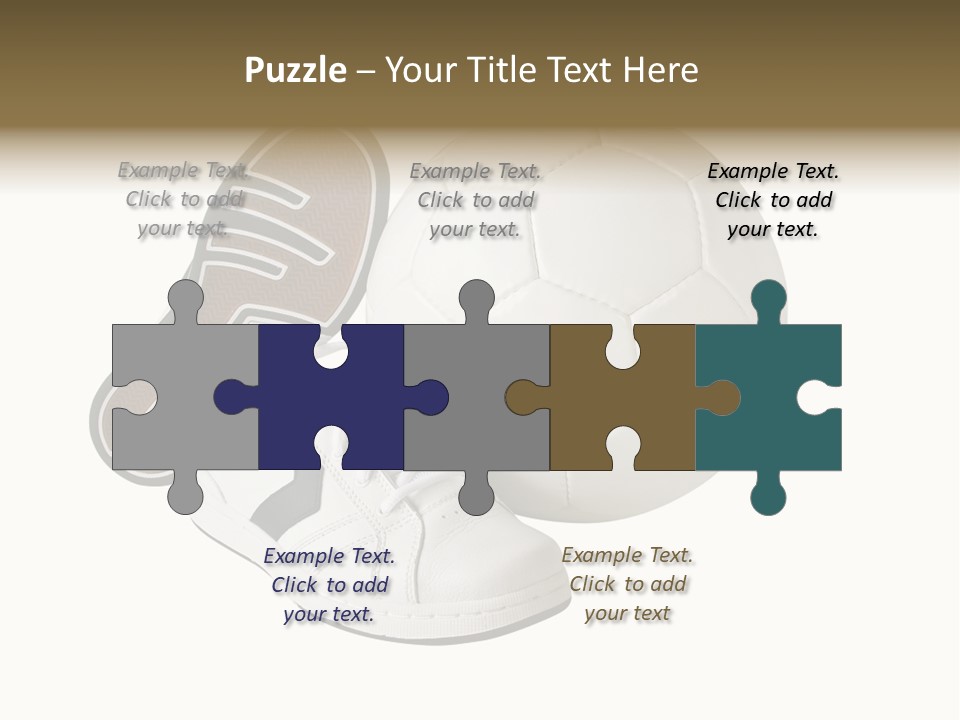 Air Dribbling Sneaker PowerPoint Template