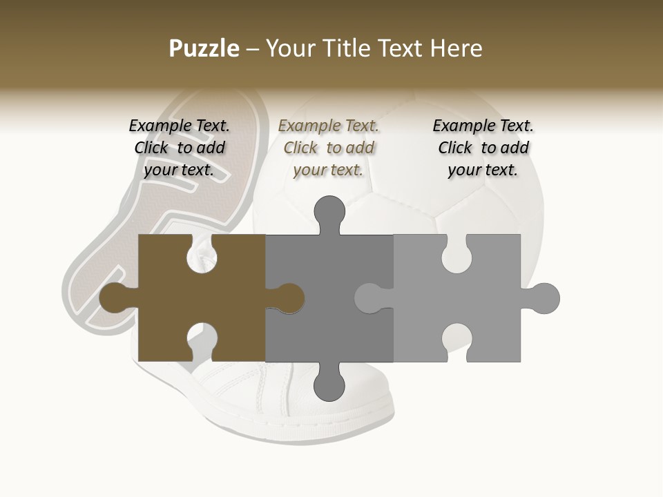 Air Dribbling Sneaker PowerPoint Template