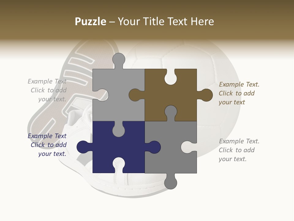 Air Dribbling Sneaker PowerPoint Template