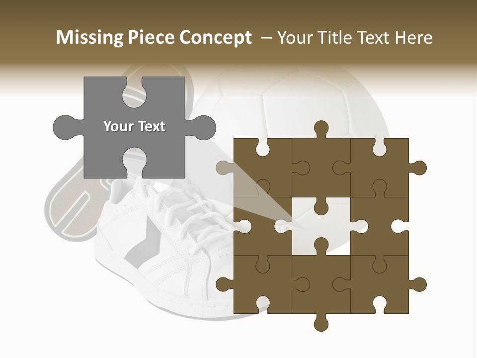 Air Dribbling Sneaker PowerPoint Template