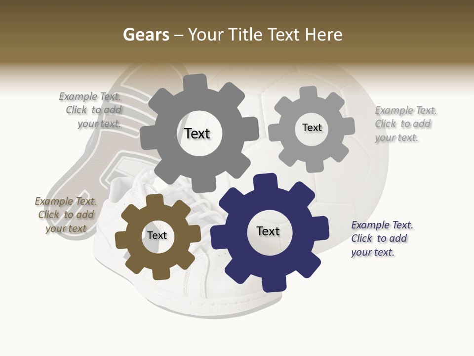 Air Dribbling Sneaker PowerPoint Template