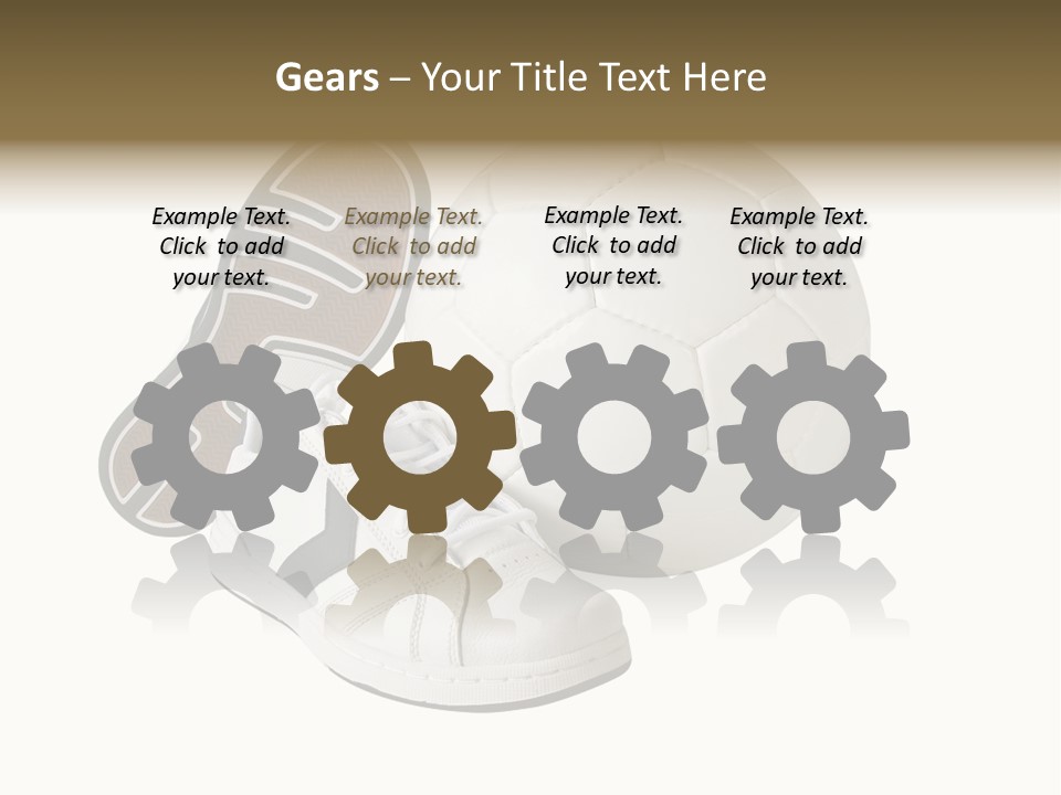 Air Dribbling Sneaker PowerPoint Template