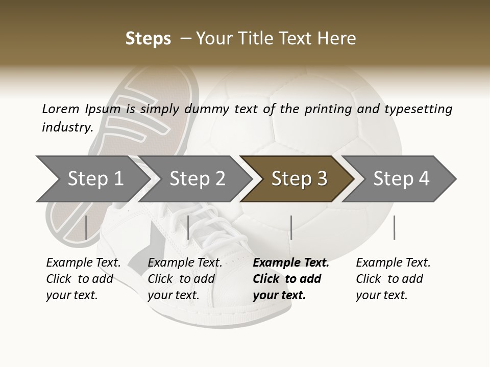 Air Dribbling Sneaker PowerPoint Template