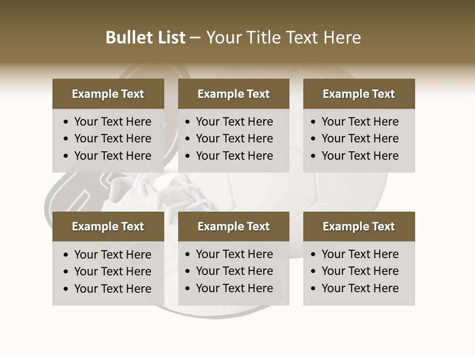 Air Dribbling Sneaker PowerPoint Template