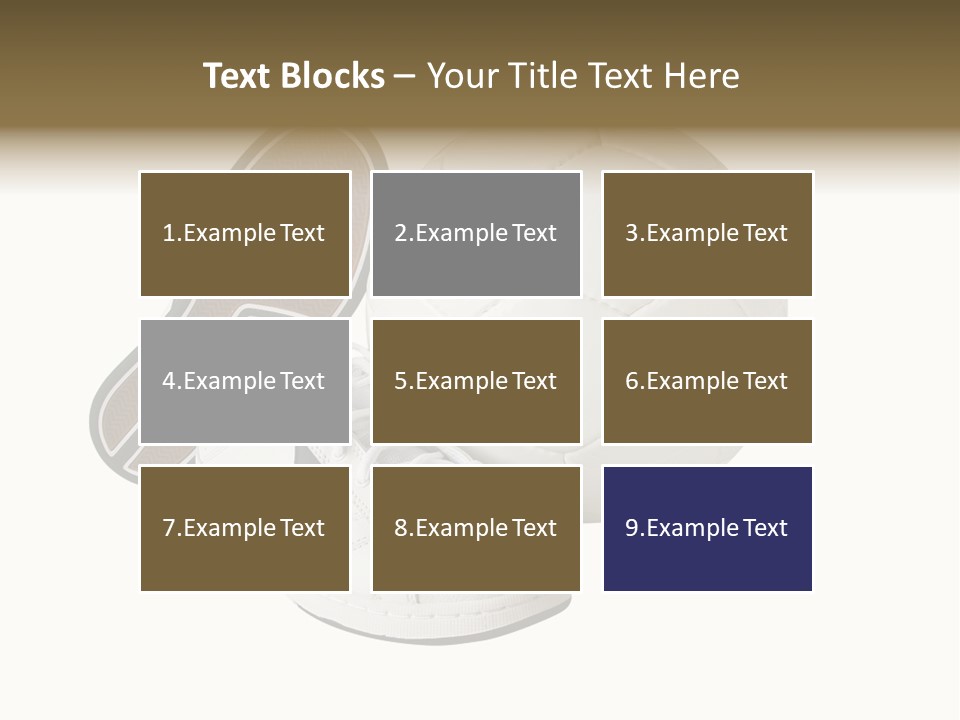 Air Dribbling Sneaker PowerPoint Template