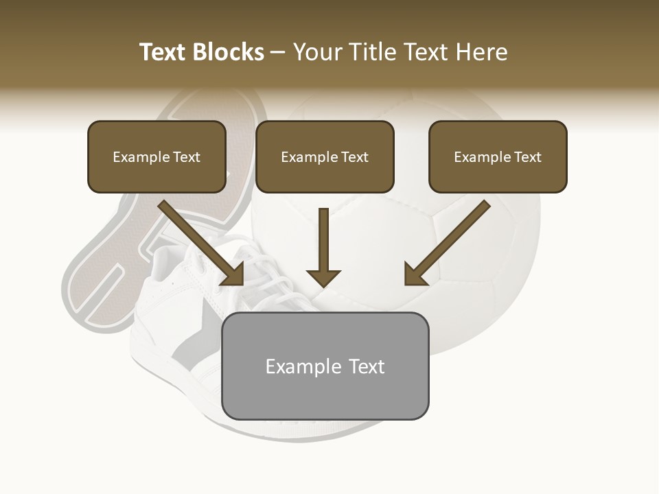 Air Dribbling Sneaker PowerPoint Template