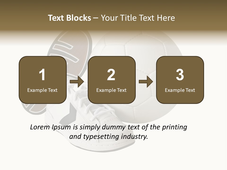 Air Dribbling Sneaker PowerPoint Template