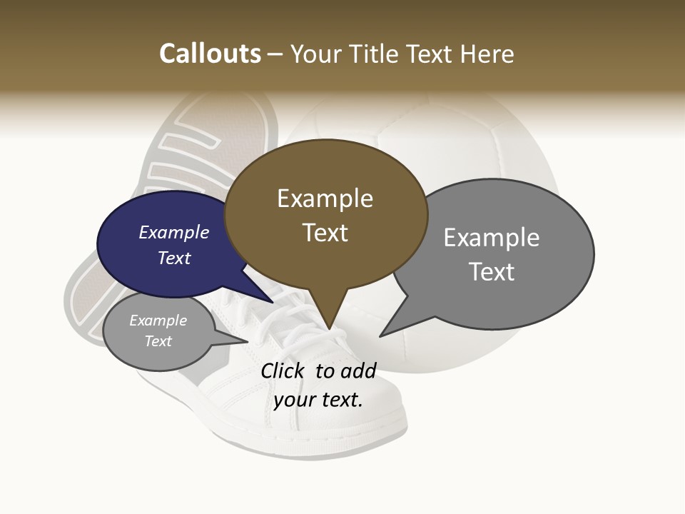 Air Dribbling Sneaker PowerPoint Template