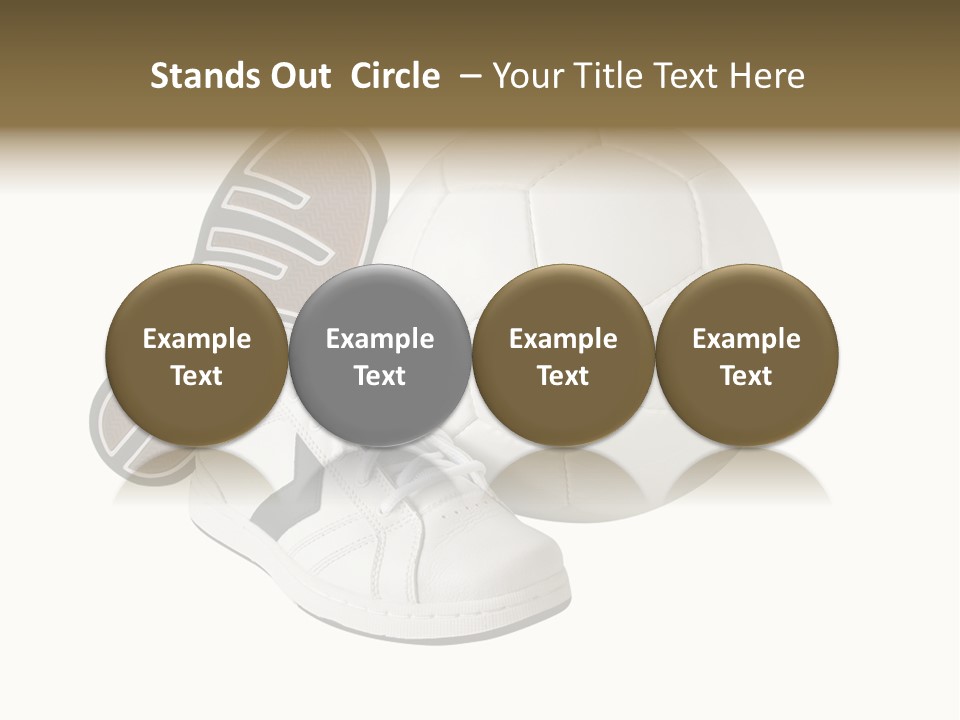 Air Dribbling Sneaker PowerPoint Template