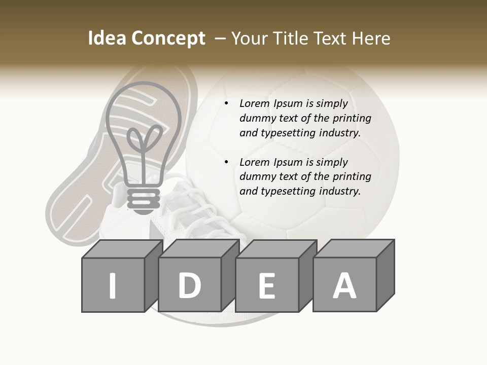 Air Dribbling Sneaker PowerPoint Template