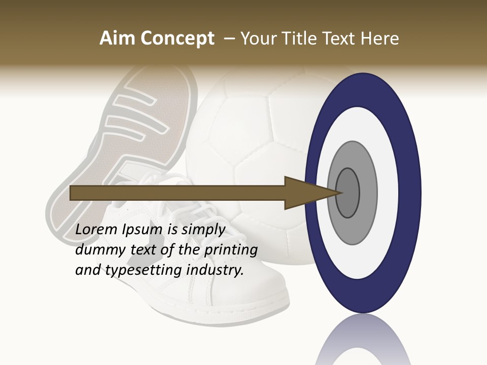 Air Dribbling Sneaker PowerPoint Template