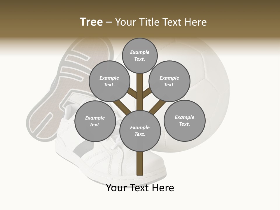 Air Dribbling Sneaker PowerPoint Template