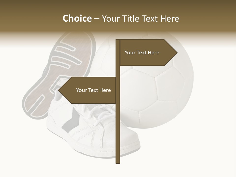 Air Dribbling Sneaker PowerPoint Template