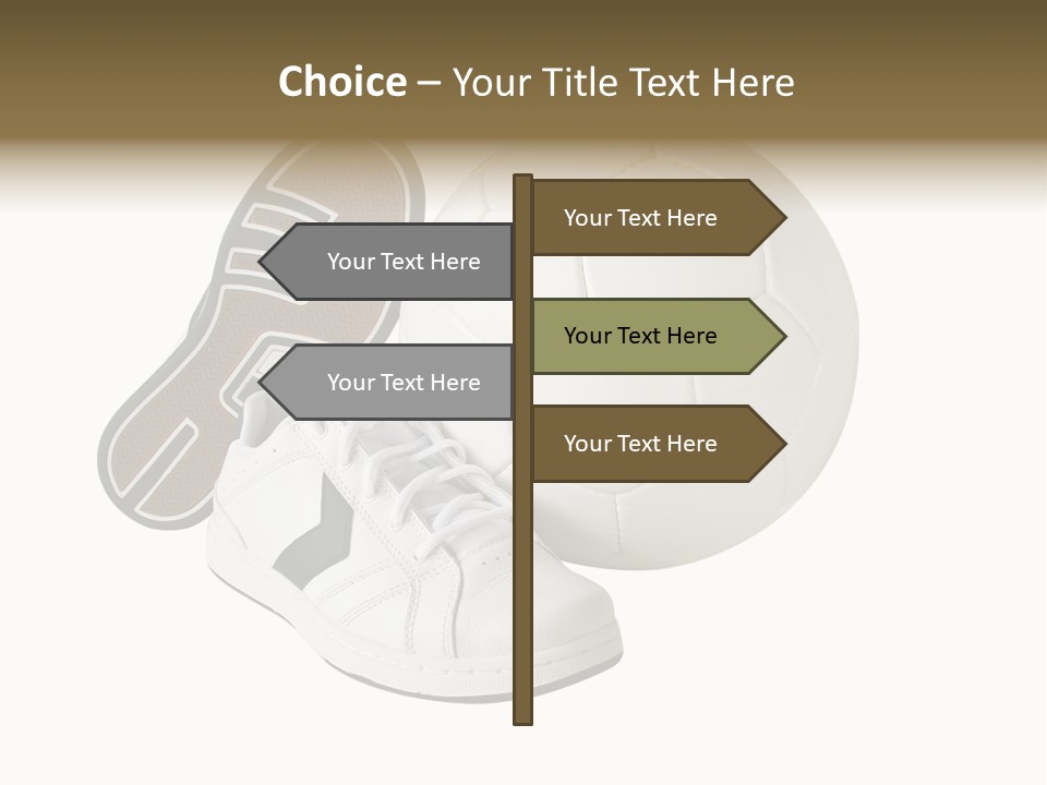 Air Dribbling Sneaker PowerPoint Template