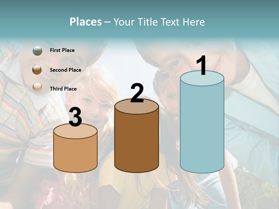 Cheerful Smiling Outside PowerPoint Template