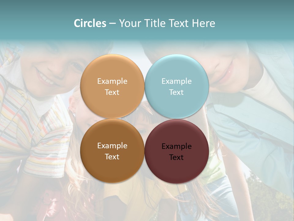 Cheerful Smiling Outside PowerPoint Template