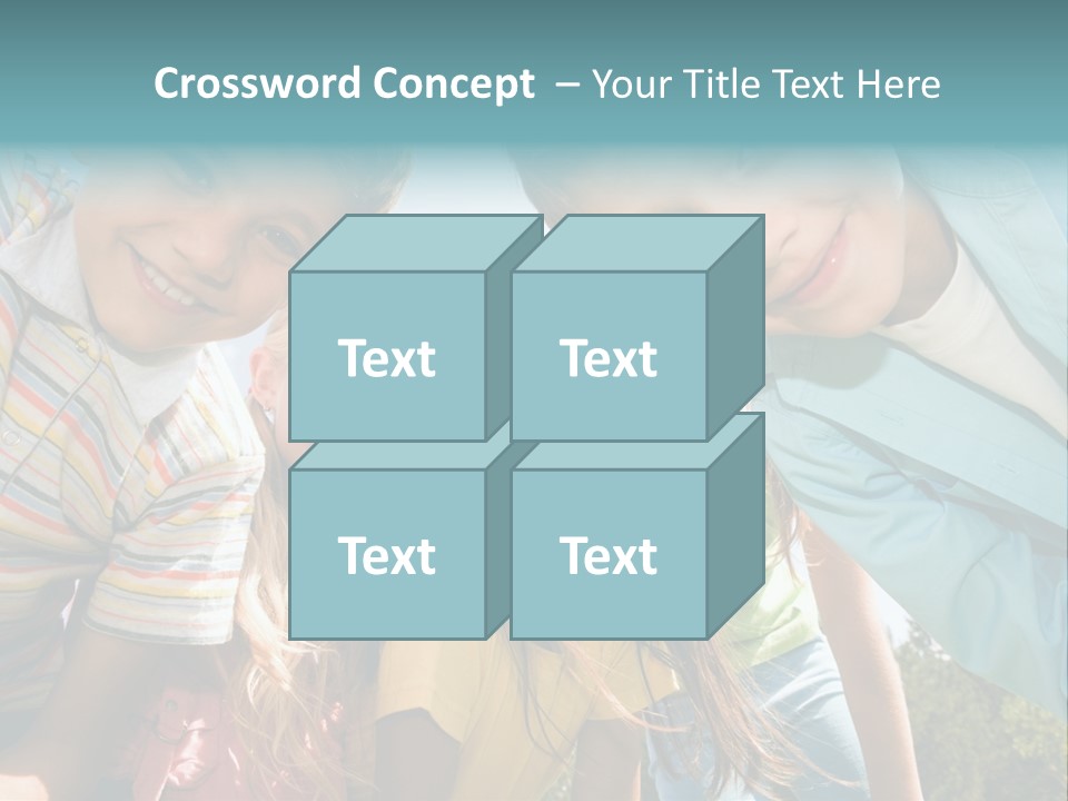 Cheerful Smiling Outside PowerPoint Template