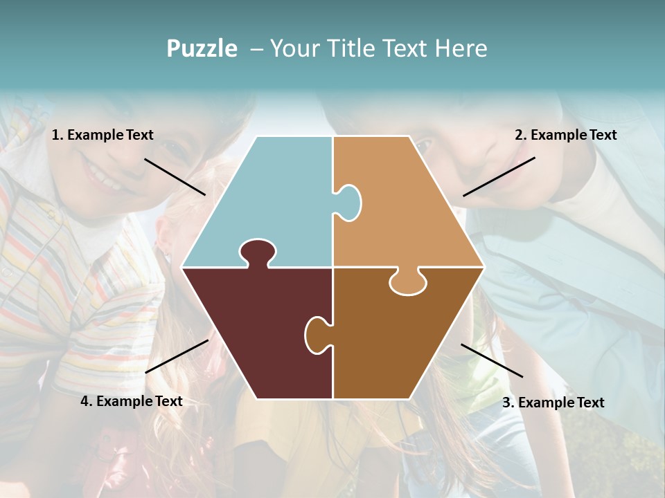 Cheerful Smiling Outside PowerPoint Template