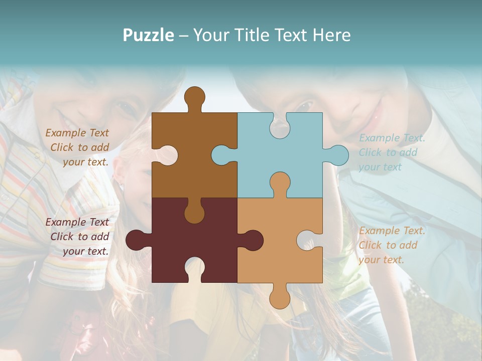 Cheerful Smiling Outside PowerPoint Template