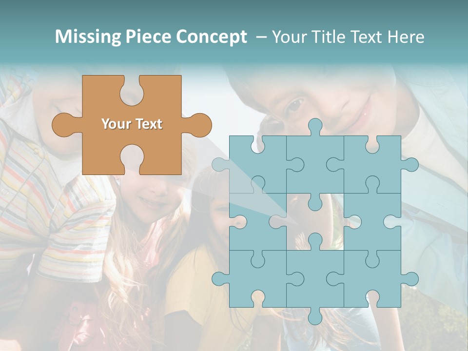 Cheerful Smiling Outside PowerPoint Template