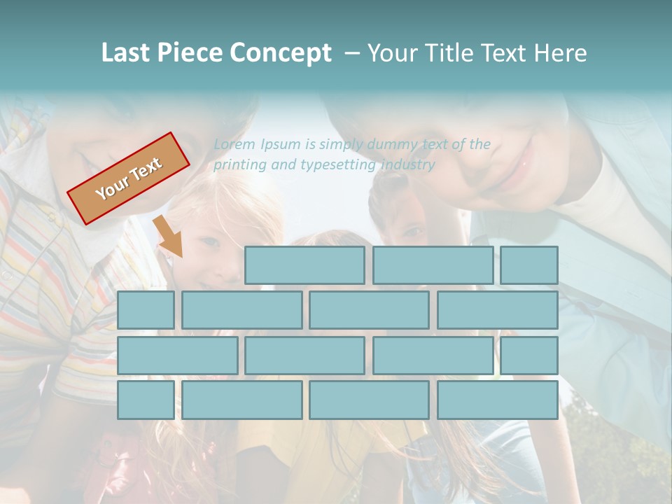 Cheerful Smiling Outside PowerPoint Template