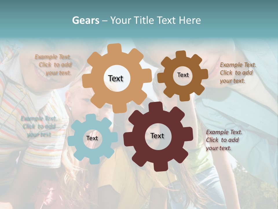 Cheerful Smiling Outside PowerPoint Template