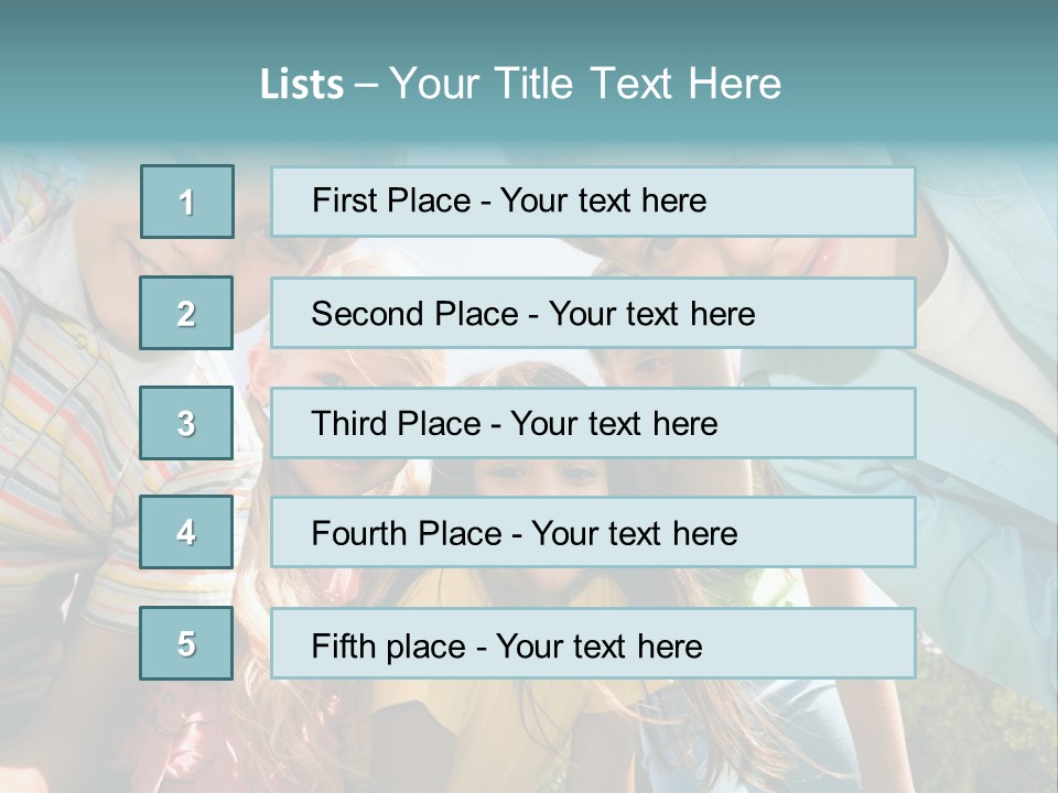 Cheerful Smiling Outside PowerPoint Template