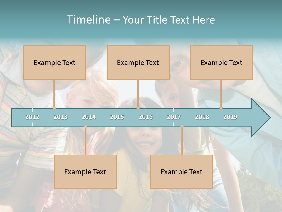 Cheerful Smiling Outside PowerPoint Template