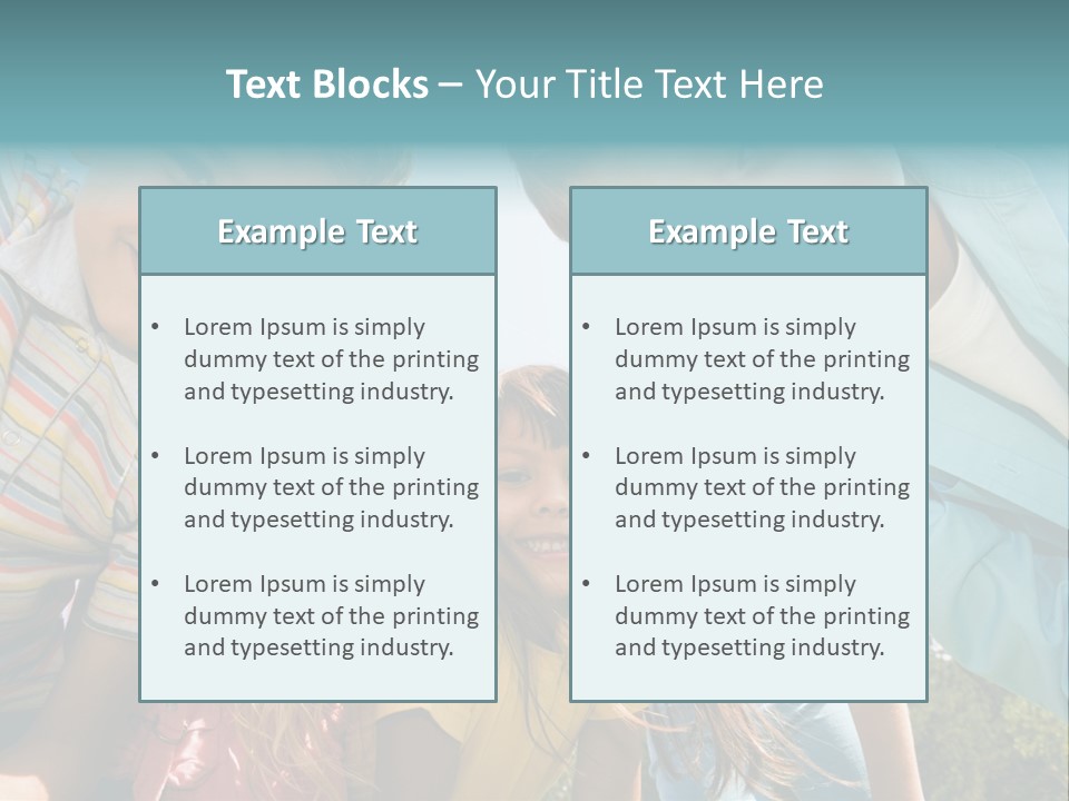 Cheerful Smiling Outside PowerPoint Template