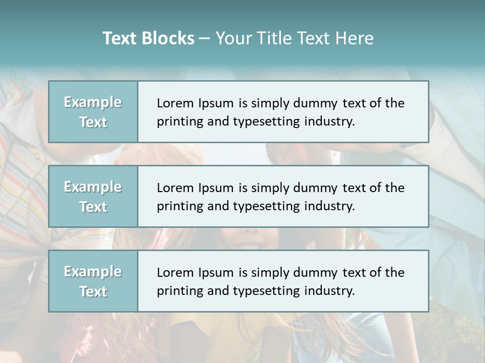 Cheerful Smiling Outside PowerPoint Template