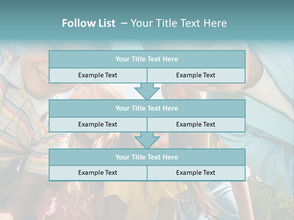 Cheerful Smiling Outside PowerPoint Template
