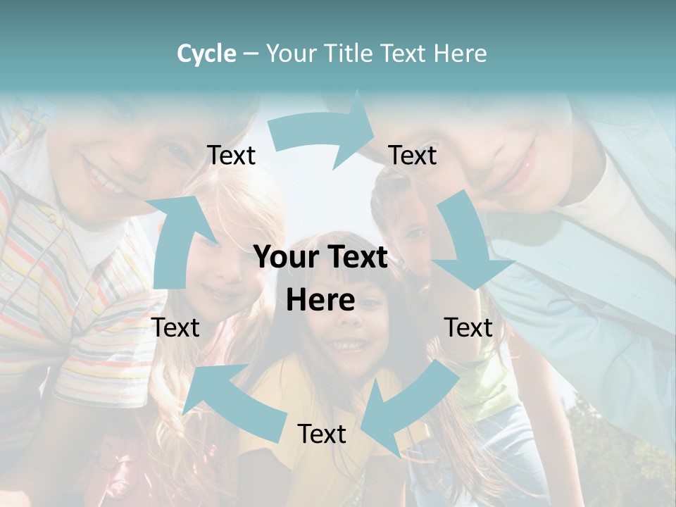 Cheerful Smiling Outside PowerPoint Template