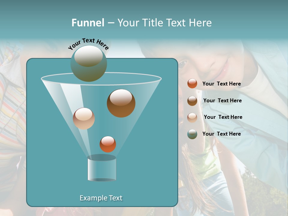 Cheerful Smiling Outside PowerPoint Template