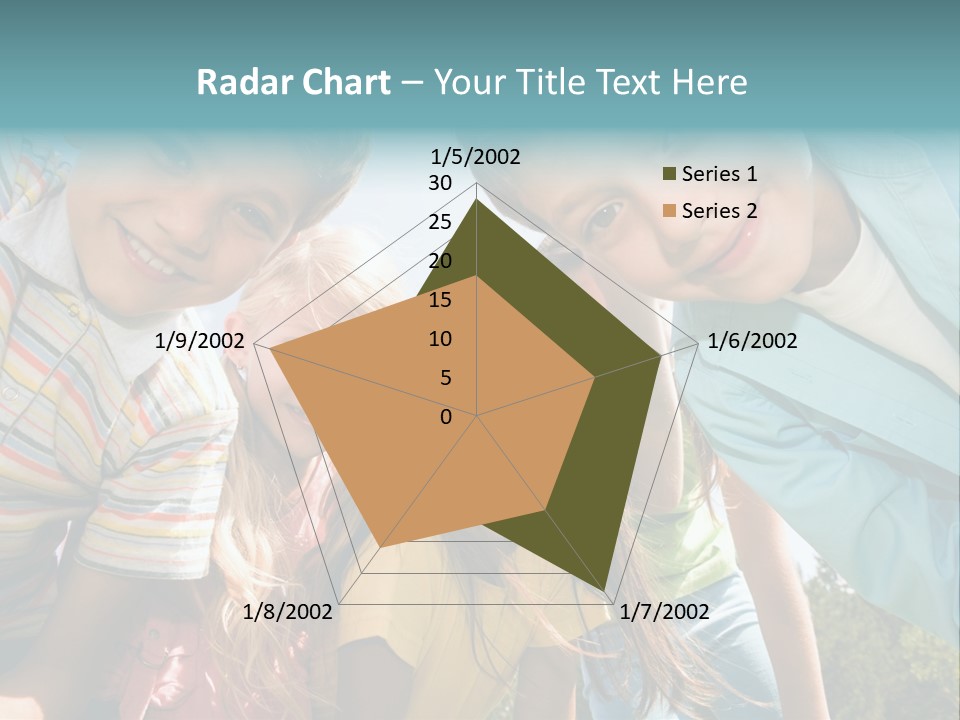 Cheerful Smiling Outside PowerPoint Template