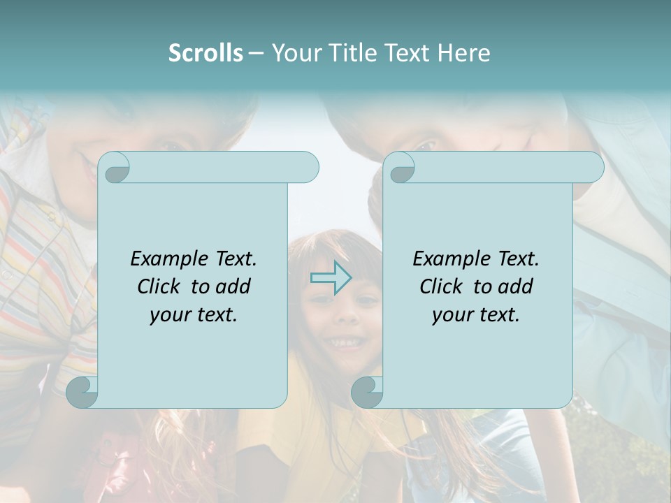Cheerful Smiling Outside PowerPoint Template