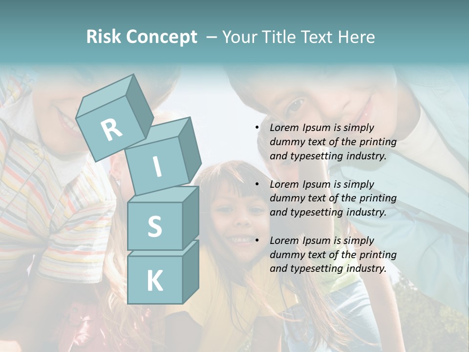 Cheerful Smiling Outside PowerPoint Template