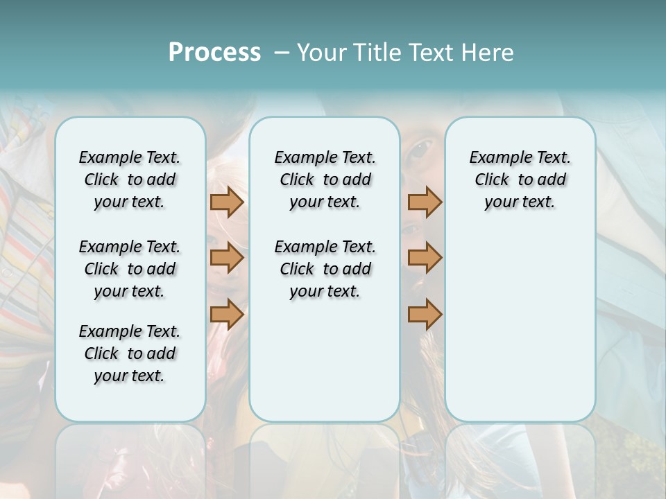 Cheerful Smiling Outside PowerPoint Template